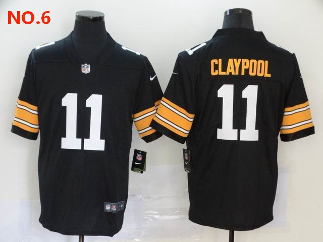 Men's Pittsburgh Steelers #11 Chase Claypool Jersey NO.6;